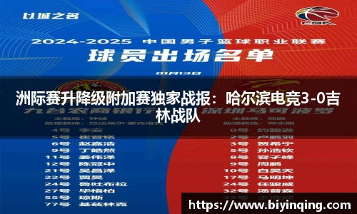 洲际赛升降级附加赛独家战报：哈尔滨电竞3-0吉林战队